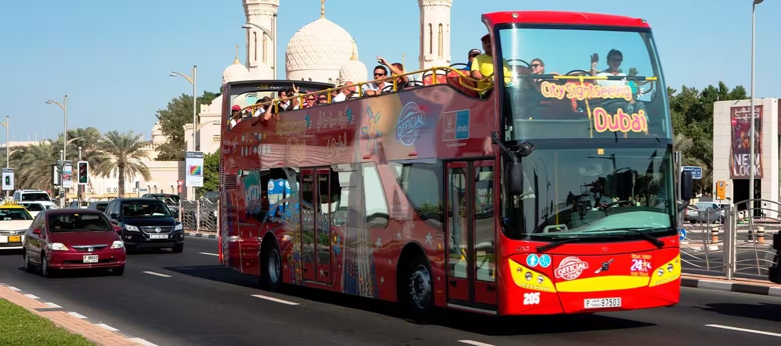 Dubai open top sightseeing bus