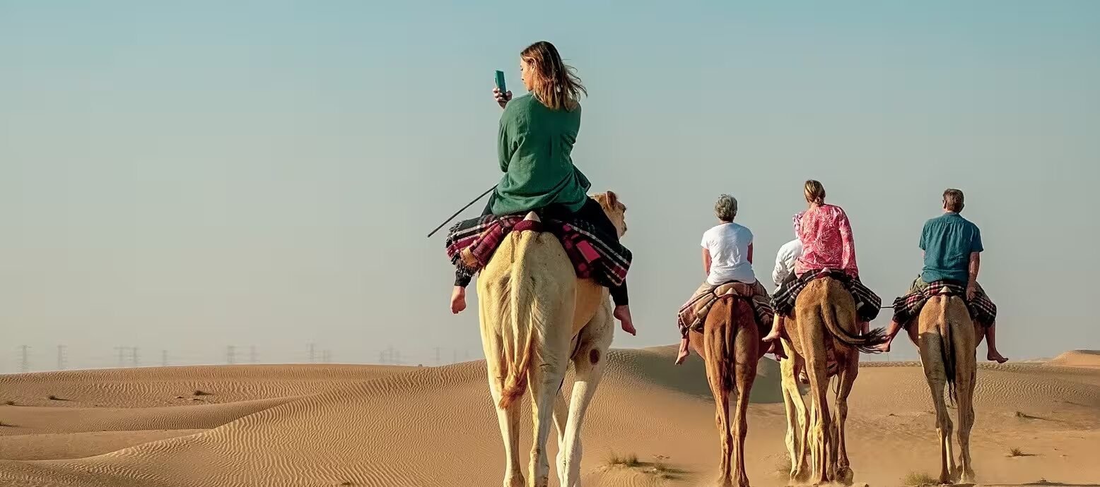 Camel riding experience in the Dubai desert