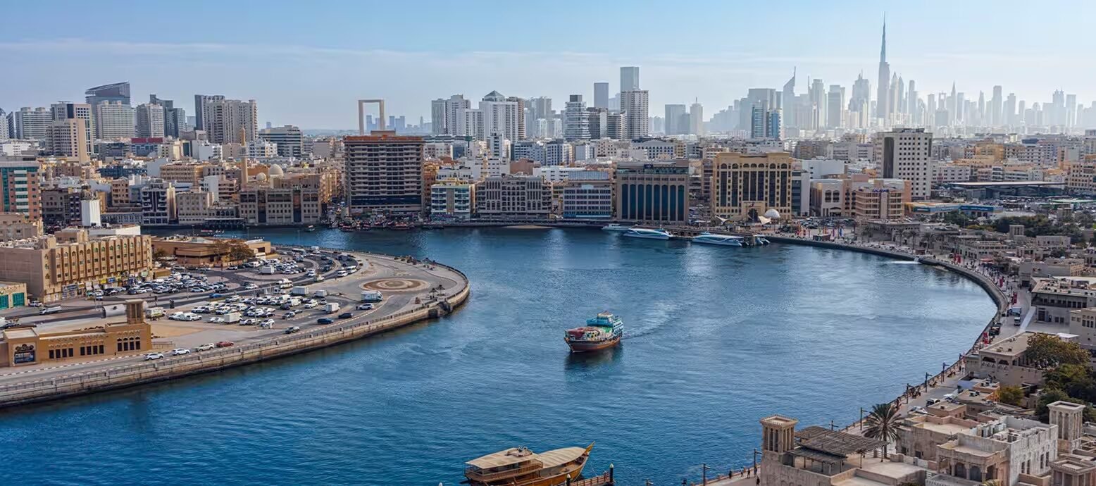 Dubai Creek and city skyline