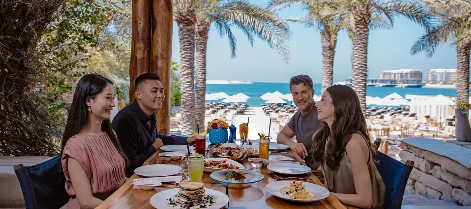 Dining by the beach in Dubai