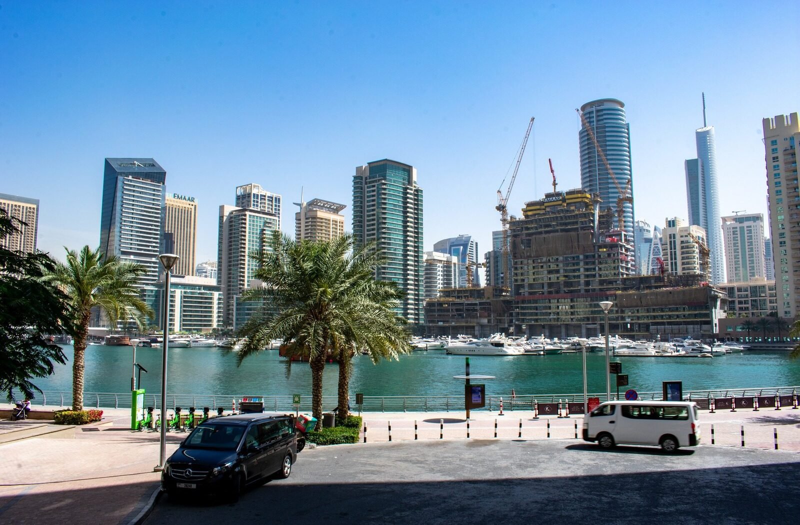 Dubai Marina waterway and skyline