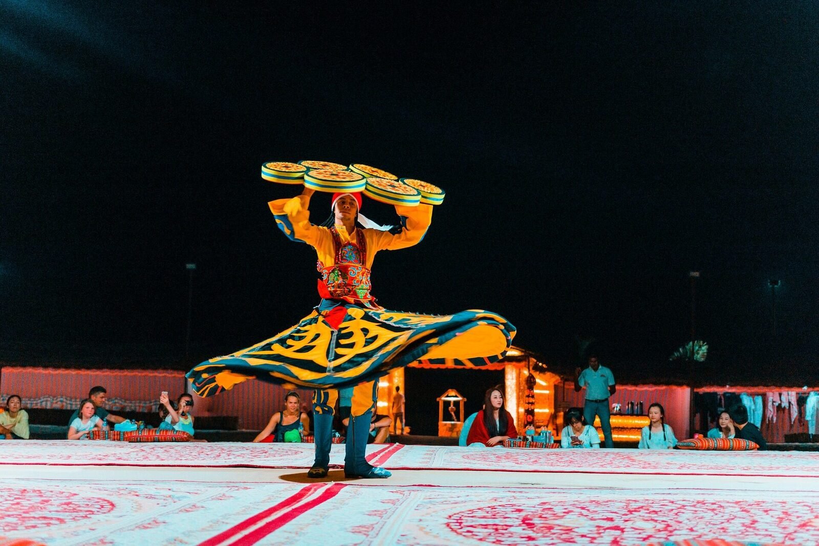 Tanoura dance during a Dubai desert safari evening