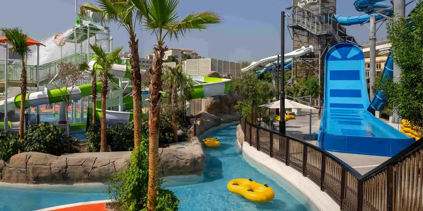 Family waterpark at a Dubai hotel