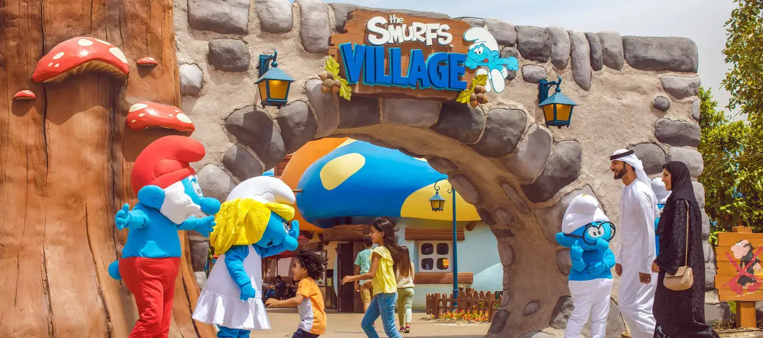 Smurfs Village family attraction at Motiongate Dubai