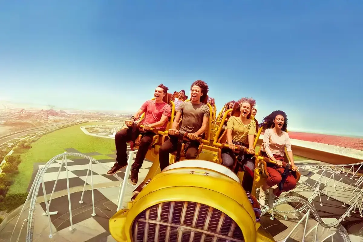 Roller coaster experience on a Singapore theme park holiday