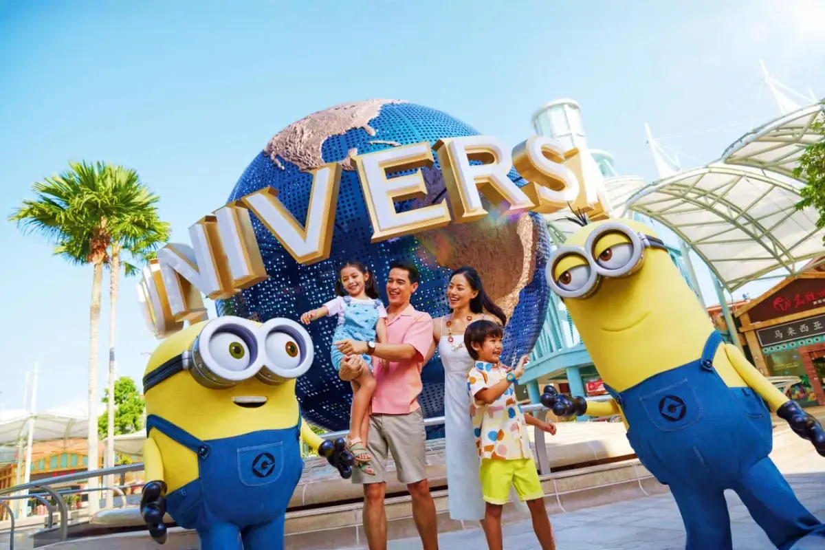 Universal Studios during a Singapore family holiday